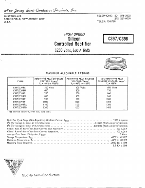 C398 Datasheet PDF New Jersey Semiconductor