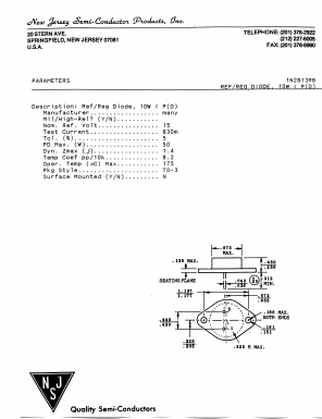 1N2813RB Datasheet PDF New Jersey Semiconductor