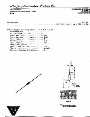1N5126 Datasheet PDF New Jersey Semiconductor