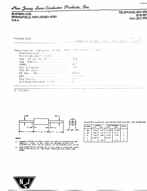 1N5178 Datasheet PDF New Jersey Semiconductor