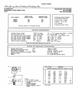 1N5826R Datasheet PDF New Jersey Semiconductor