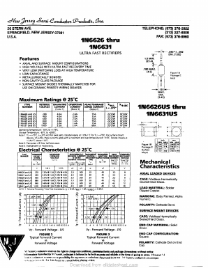 1N6630 Datasheet PDF New Jersey Semiconductor