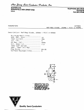 1N758A1 Datasheet PDF New Jersey Semiconductor