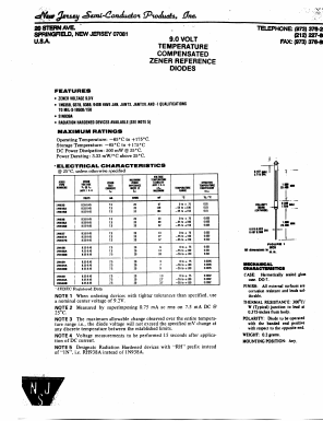 1N935B Datasheet PDF New Jersey Semiconductor