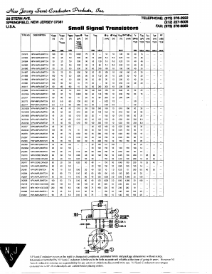 2N2727 Datasheet PDF New Jersey Semiconductor