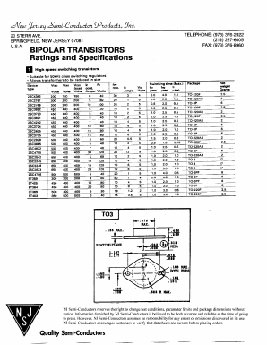 2SC3723_ Datasheet PDF New Jersey Semiconductor