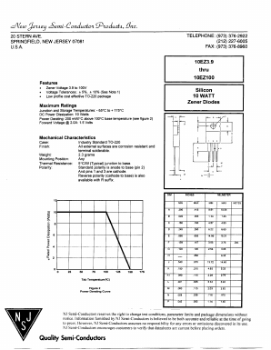 10EZ36 Datasheet PDF New Jersey Semiconductor