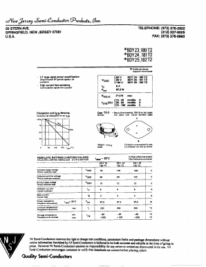 181T2 Datasheet PDF New Jersey Semiconductor