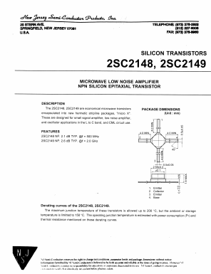 C2149 Datasheet PDF New Jersey Semiconductor