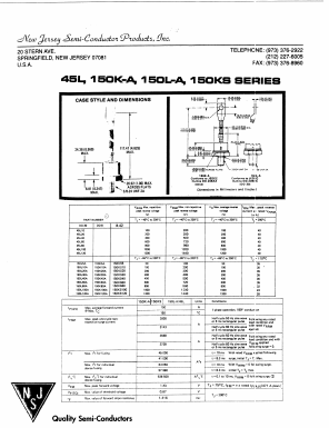 150L80A Datasheet PDF New Jersey Semiconductor