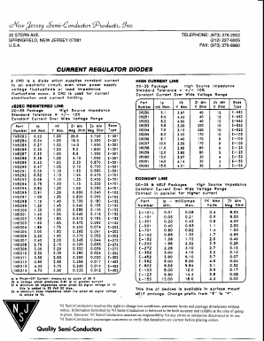 2N5284 Datasheet PDF New Jersey Semiconductor