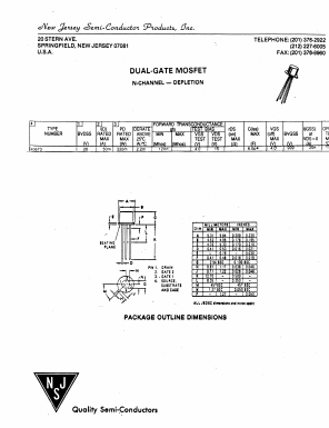 40673 Datasheet PDF New Jersey Semiconductor
