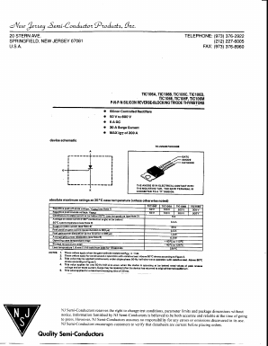 TIC106E Datasheet PDF New Jersey Semiconductor