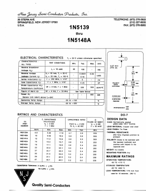 1N5142A Datasheet PDF New Jersey Semiconductor