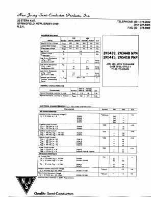 2N5415__ Datasheet PDF New Jersey Semiconductor