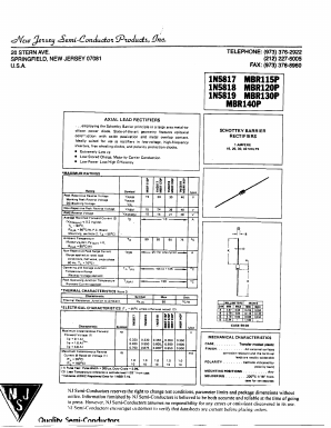 MBR120P Datasheet PDF New Jersey Semiconductor