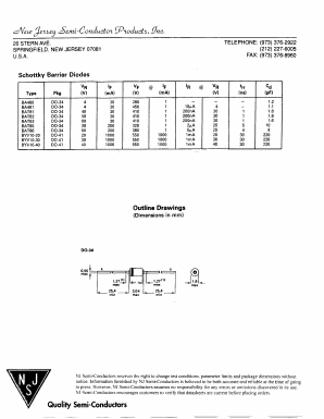 BAT81 Datasheet PDF New Jersey Semiconductor