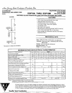 EGP10G Datasheet PDF New Jersey Semiconductor