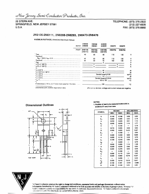 2N6107 Datasheet PDF New Jersey Semiconductor