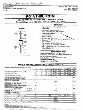 RG1K Datasheet PDF New Jersey Semiconductor