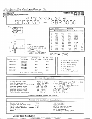 21FQ035 Datasheet PDF New Jersey Semiconductor