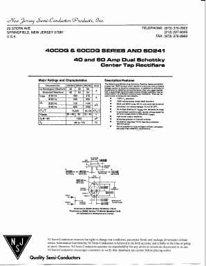 SD241 Datasheet PDF New Jersey Semiconductor