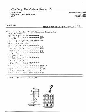 2N6304 Datasheet PDF New Jersey Semiconductor