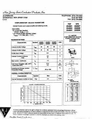 2N4903 Datasheet PDF New Jersey Semiconductor