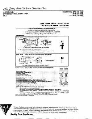 2N5150 Datasheet PDF New Jersey Semiconductor