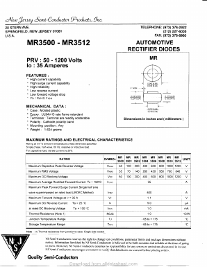 MR3510 Datasheet PDF New Jersey Semiconductor