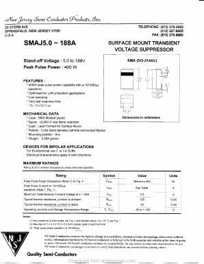 SMAJ54 Datasheet PDF New Jersey Semiconductor