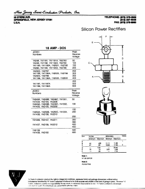 1N2793 Datasheet PDF New Jersey Semiconductor