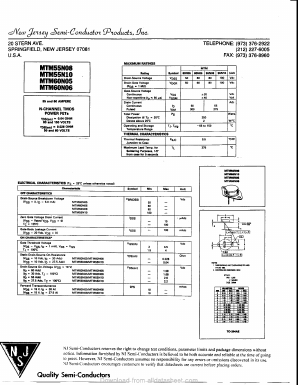 MTM55N08 Datasheet PDF New Jersey Semiconductor