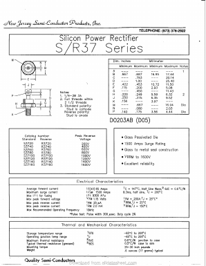 S37140 Datasheet PDF New Jersey Semiconductor