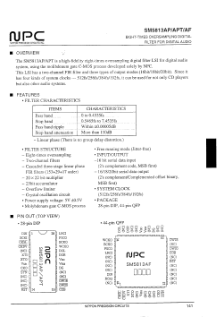SM5813 Datasheet PDF Nippon Precision Circuits 