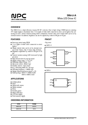 SM8121AD Datasheet PDF Nippon Precision Circuits 