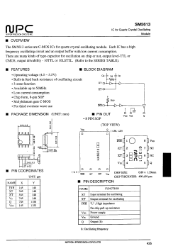 SM5613H1 Datasheet PDF Nippon Precision Circuits 