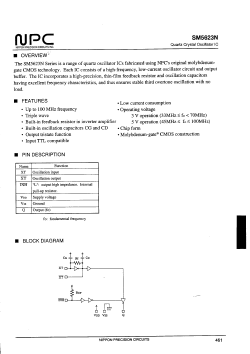 SM5623N Datasheet PDF Nippon Precision Circuits 