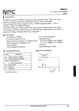 SM5617ND Datasheet PDF Nippon Precision Circuits 