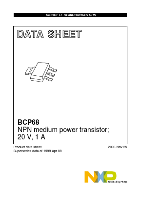 BCP68/25 Datasheet PDF NXP Semiconductors.