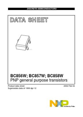 BC856W Datasheet PDF NXP Semiconductors.