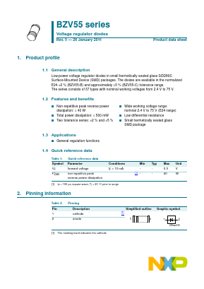 BZV55-B/C13 Datasheet PDF NXP Semiconductors.