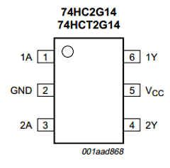 74HC2G14GV Datasheet PDF NXP Semiconductors.