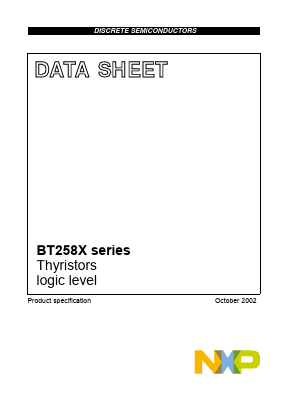 BT258X-600R Datasheet PDF NXP Semiconductors.
