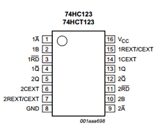74HC123D Datasheet PDF NXP Semiconductors.
