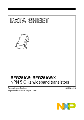 BFG25AW Datasheet PDF NXP Semiconductors.