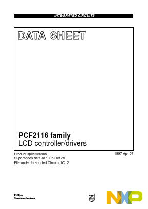 PCF2114GU/12 Datasheet PDF NXP Semiconductors.
