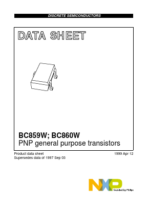 BC860CW Datasheet PDF NXP Semiconductors.