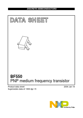 BF550 Datasheet PDF NXP Semiconductors.