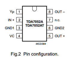 TDA7052A Datasheet PDF NXP Semiconductors.